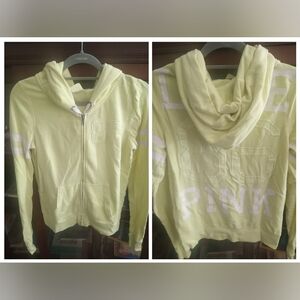 Vintage PINK Victoria's Secret  Zip-Up Hoodie